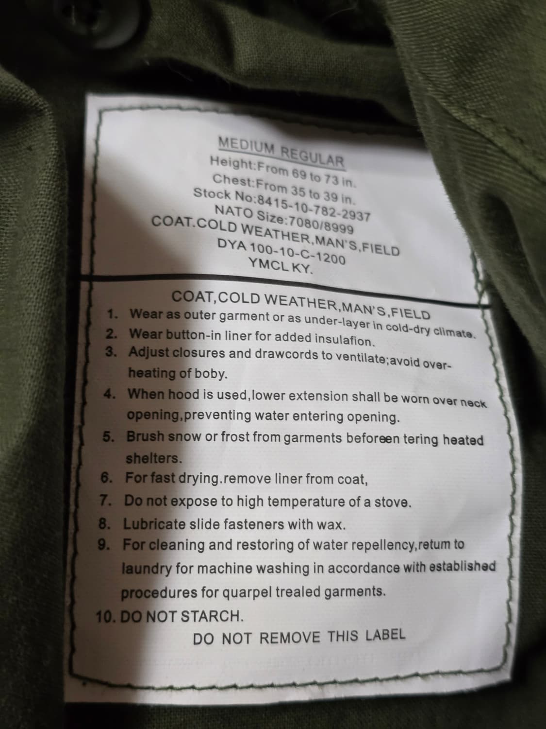 ymclky m65 필드자켓 m 상품이미지6