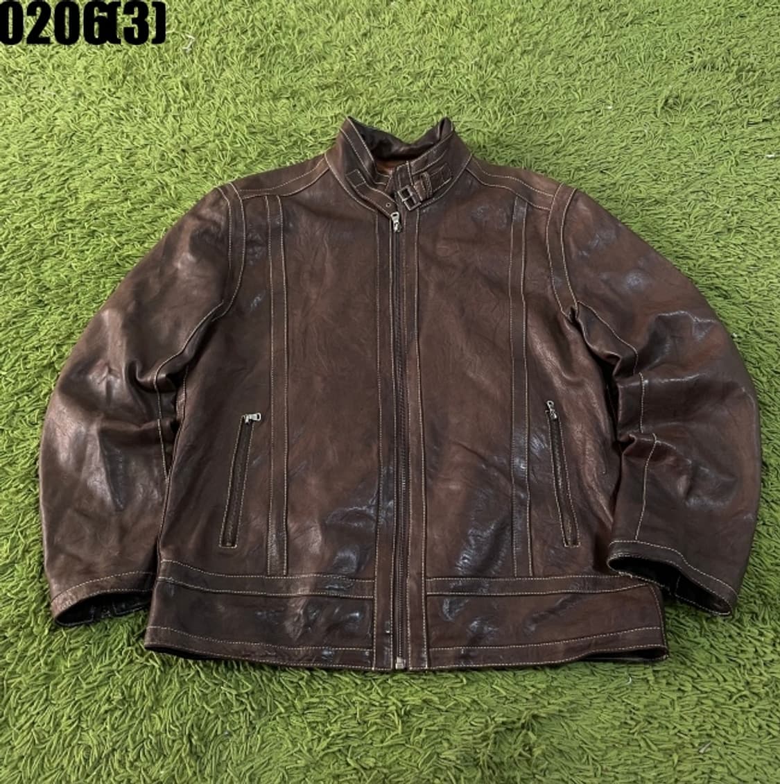 코모도스퀘어 레더 자켓 상품이미지1