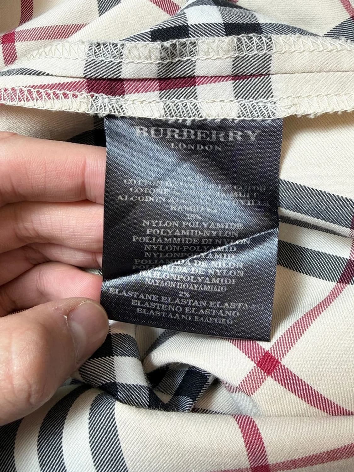 버버리 00's 시그니처 노바체크 카라 원피스 PN9228 상품이미지7