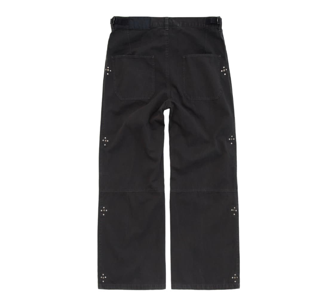 폴리테루 1011 고시마 팬츠 리벳 플라워 빈티지 차콜 2사이즈 상품이미지1