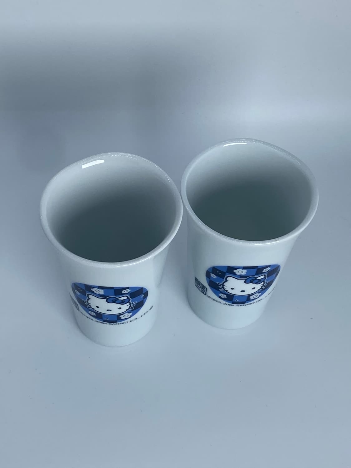 2004 빈티지 헬로 키티 청자 도기컵 페어 set 상품이미지3