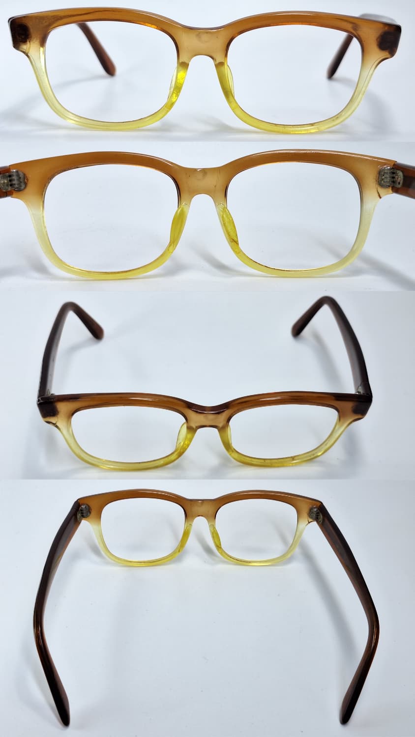 80s 일본 빈티지 No.20 52-20 안경테 고밀도 아세테이트 클래식 상품이미지6