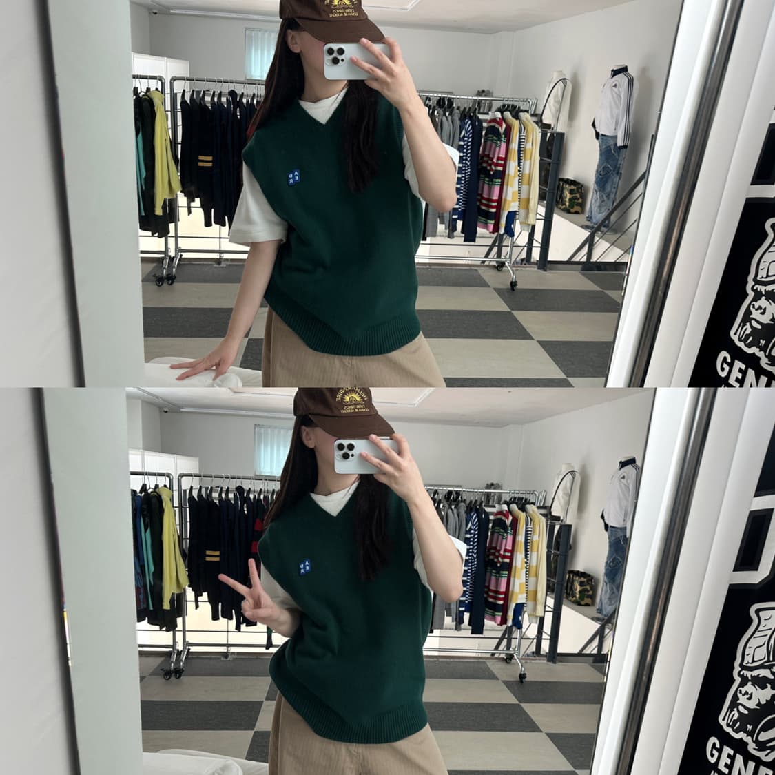 아더에러 시그니피건트 TRS 태그 니트 베스트  상품이미지10