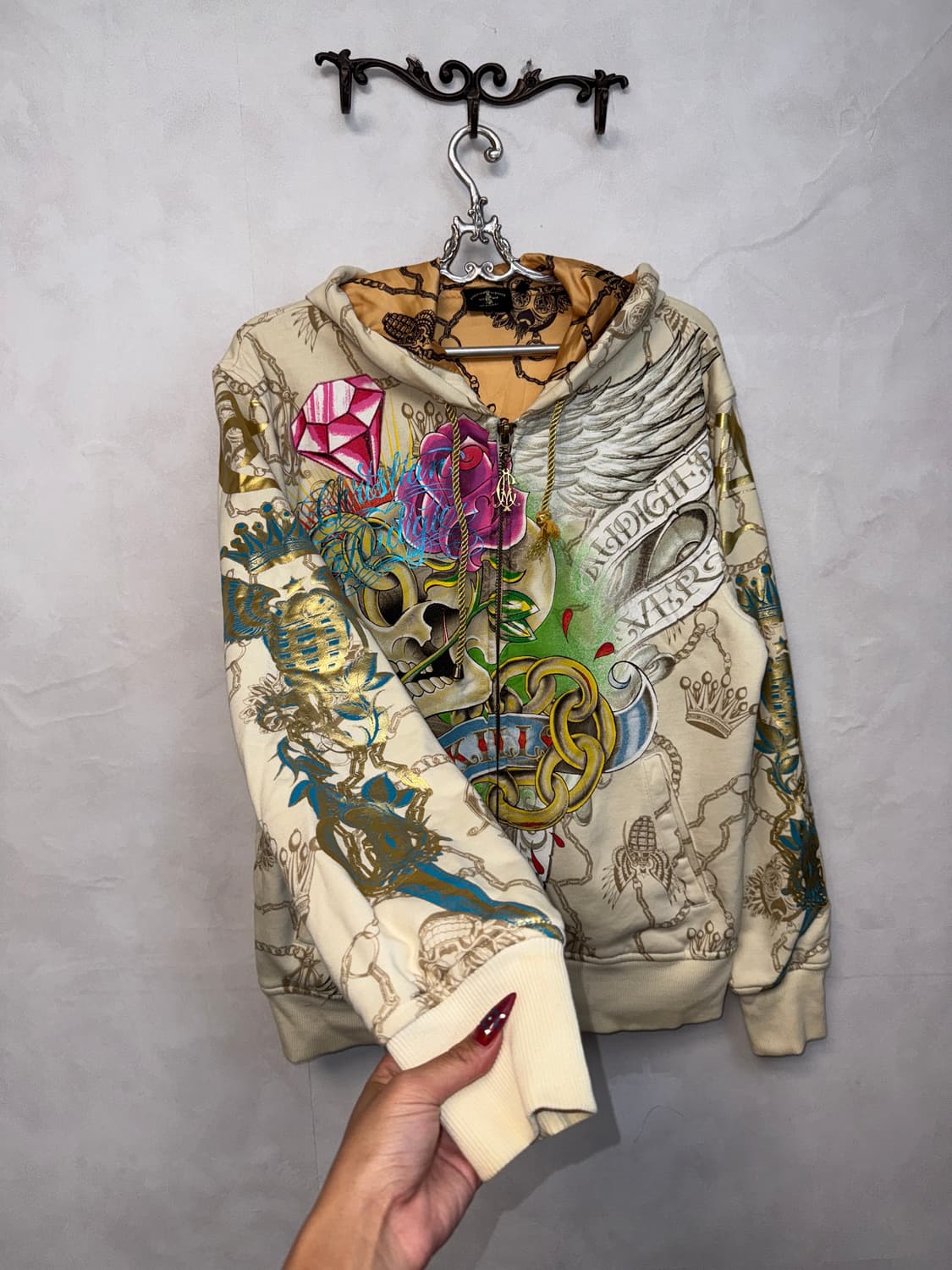 Christian Audigier old school punk 후드집업 상품이미지2