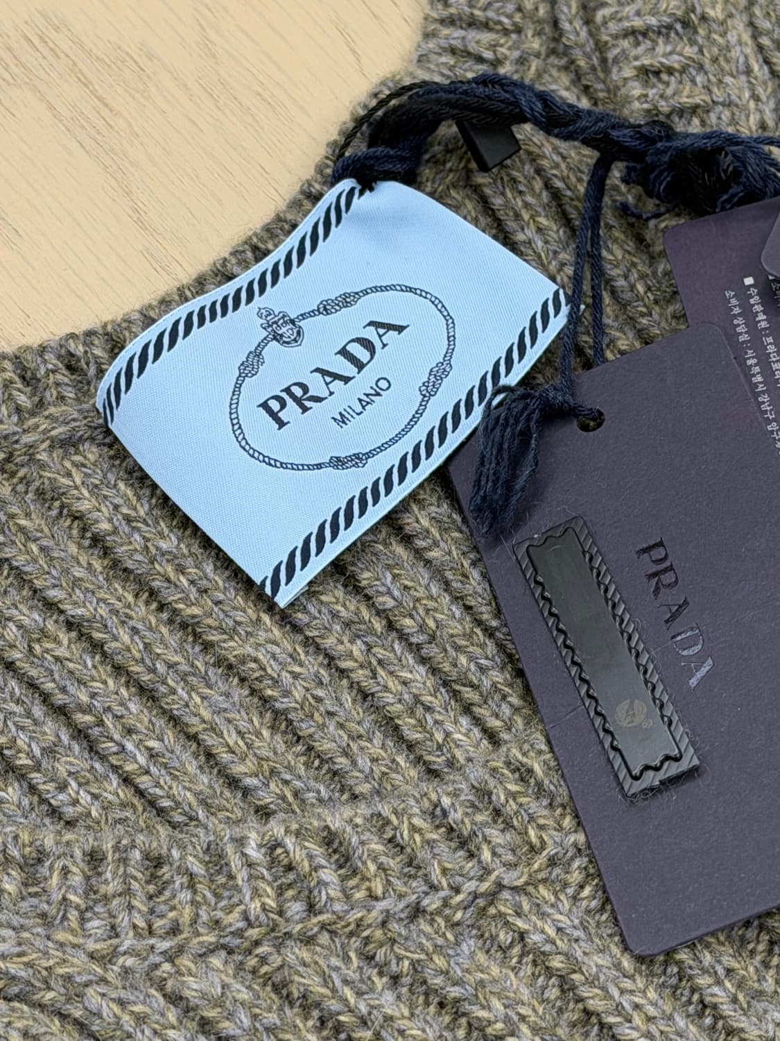 프라다 쇼피스 롱 드레스 니트 원피스 캐시미어 혼방 40s 사이즈 상품이미지4