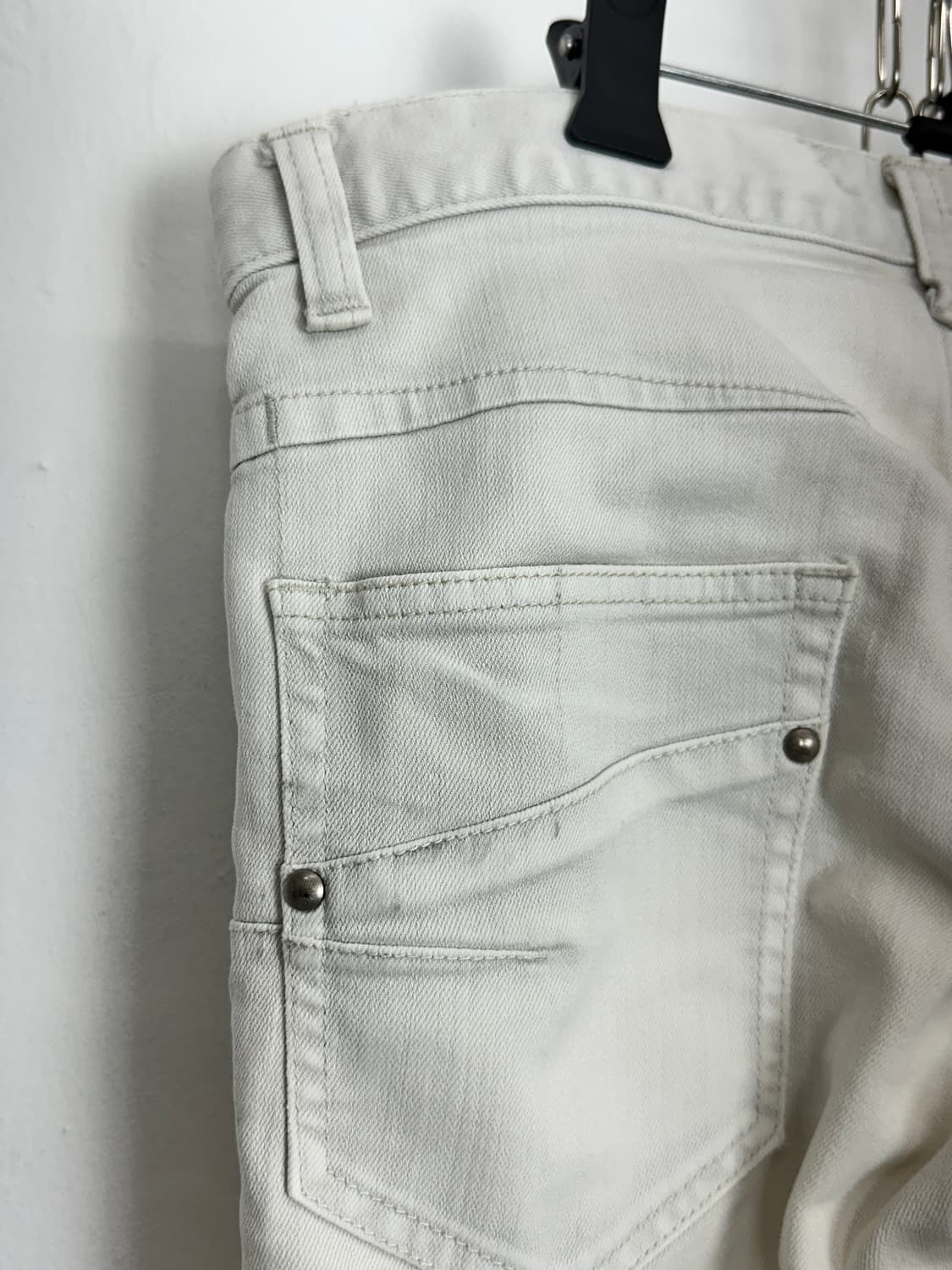 Tornado Mart white brown tap pants  상품이미지2