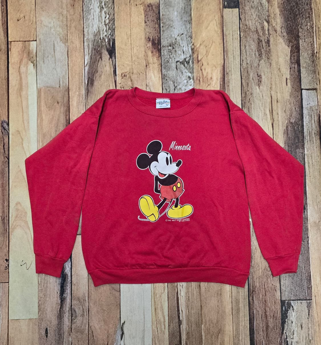 Vintage 80s Velva Sheen 미키 스웻셔츠 상품이미지1