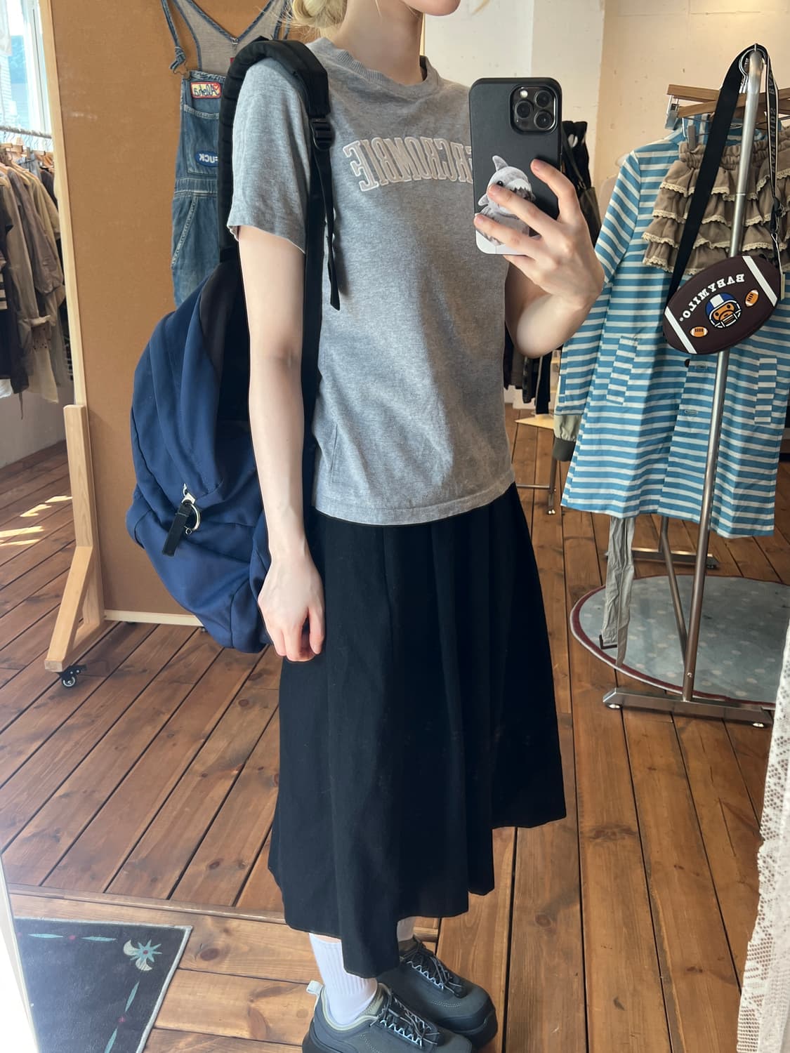 아베크롬비 그레이 반팔  상품이미지5