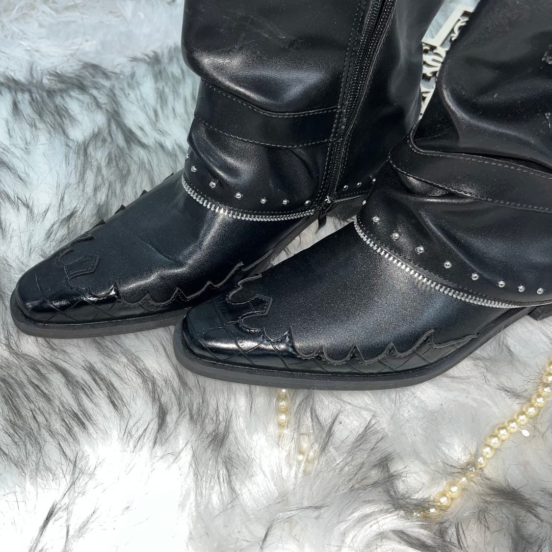 빈티지 앤틱 락시크 벨트 부츠 상품이미지4