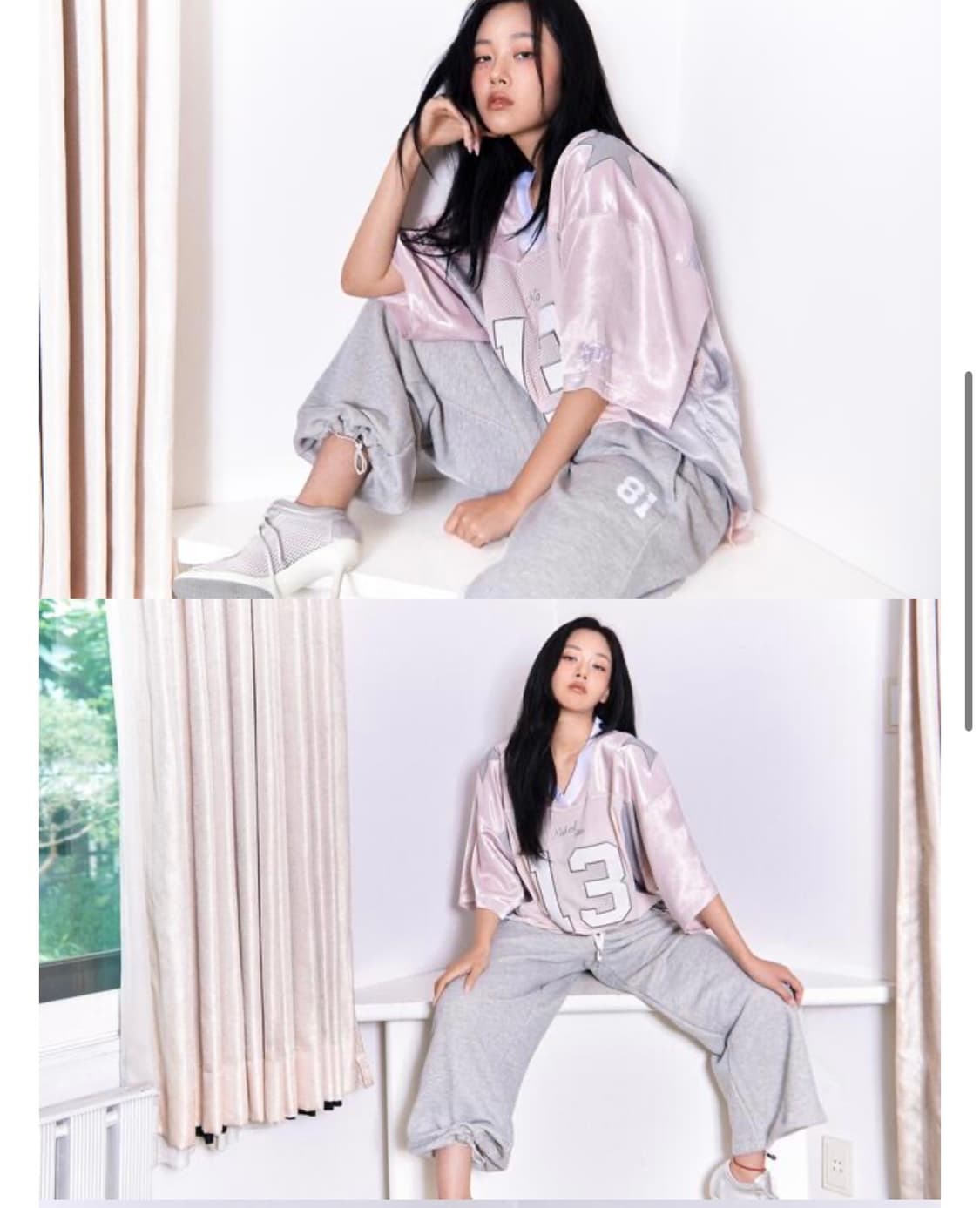 2000아카이브스 비비 풋볼 져지 핑크 상품이미지5