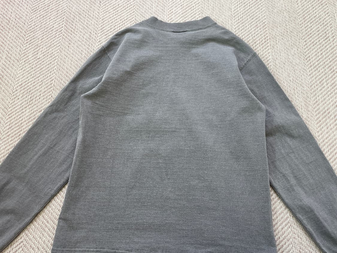 빈티지 usa 피그먼트다잉 그레이 긴팔티셔츠  상품이미지5