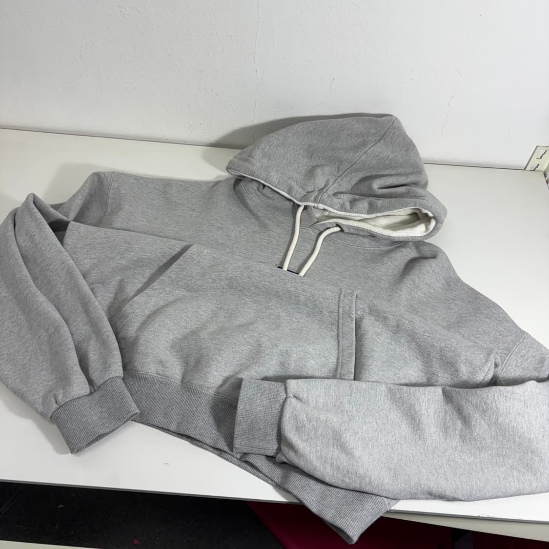 XL 퍼스탭 그레이 WITHP 후드티 상품이미지2