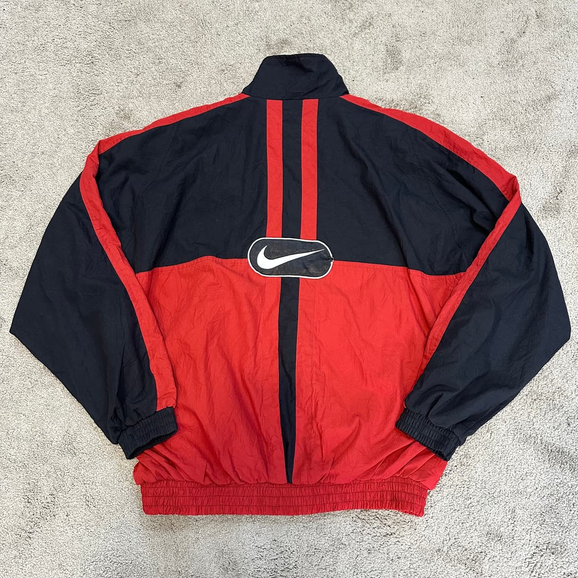 나이키 90s 올드스쿨 스우시 배색 바람막이 자켓M 상품이미지1