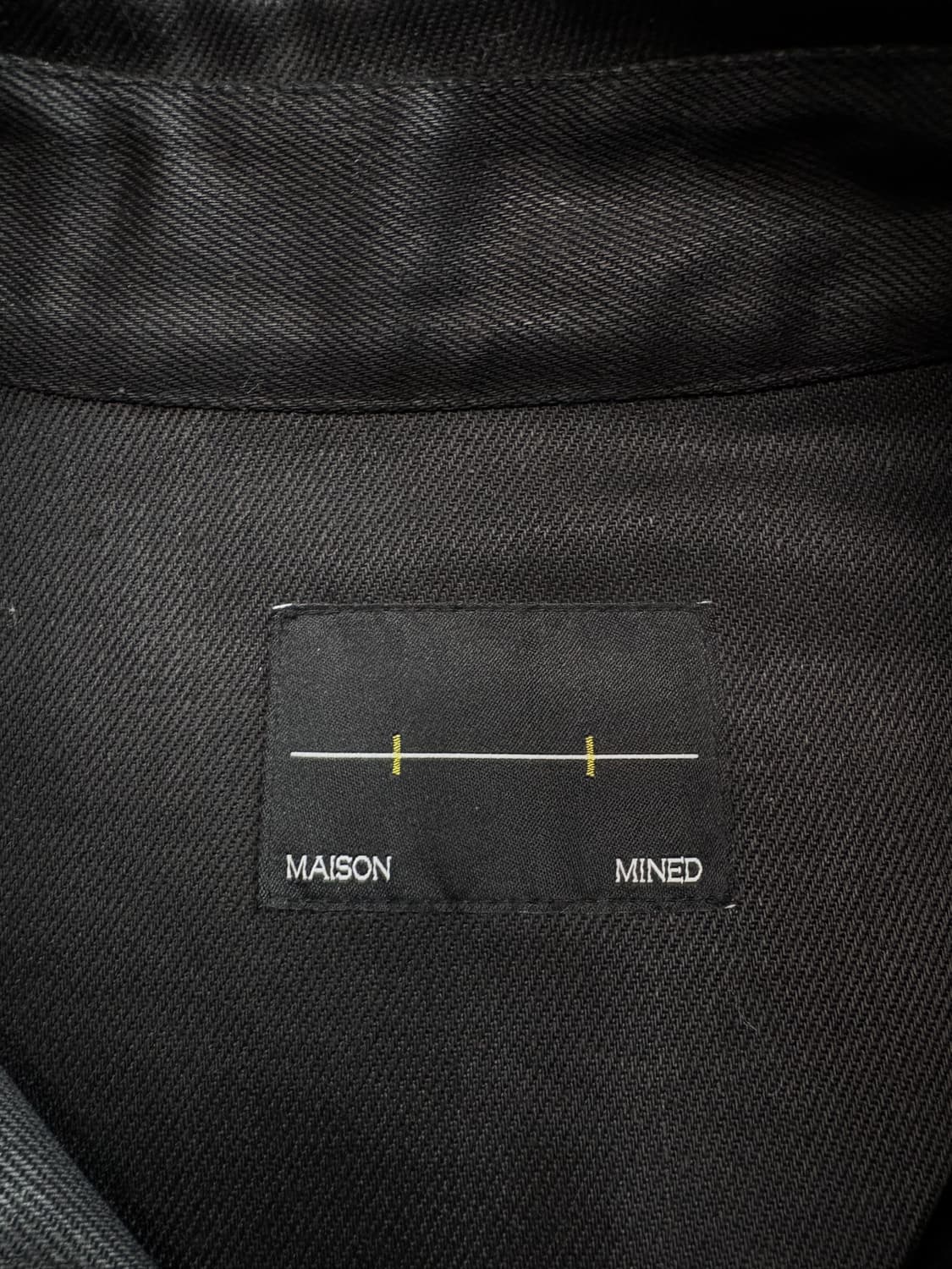 메종미네드 블랙 코팅 데님 트러커 크롭 자켓 3888 상품이미지4