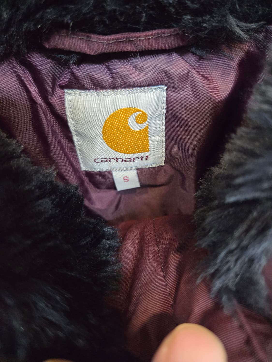 칼하트 앵커리지 파카 패딩 s 버건디  상품이미지3