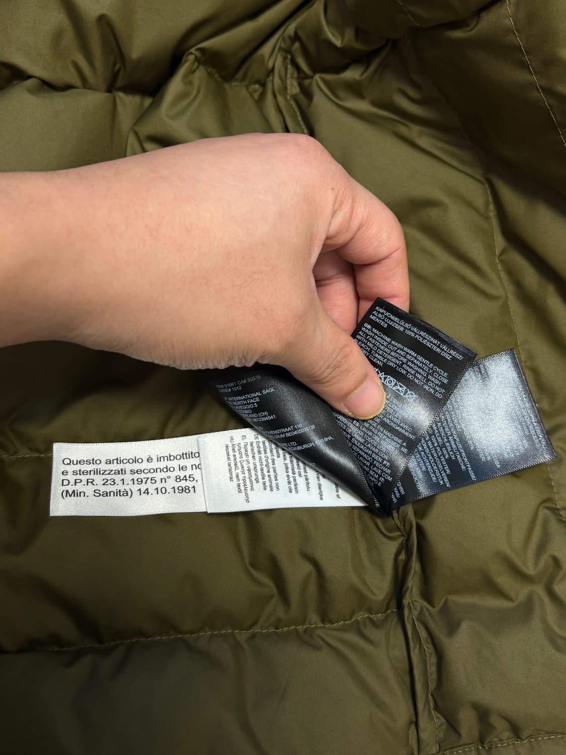 노스페이스 경량 아콘카구아2 후디 패딩 밀리터리 올리브 공용 s 상품이미지9