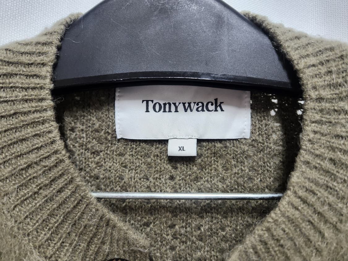 토니웩 알파카 가디건 헤지그린(XL)팝니다. 상품이미지4