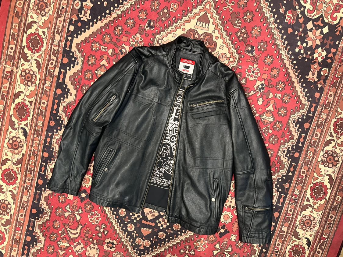 ( XL ) 바이커가죽 라이더자켓 양가죽 빈티지가죽 에이징가죽 상품이미지1