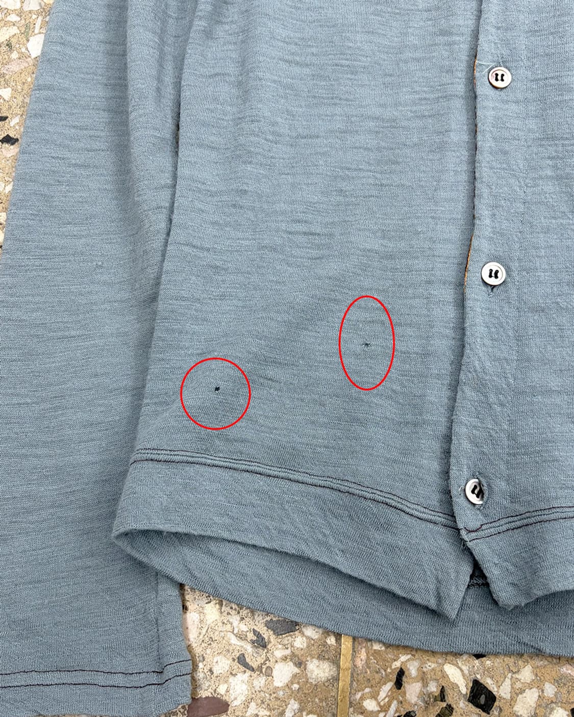 와이즈 플로럴 패턴 백 니트 탑 상품이미지6