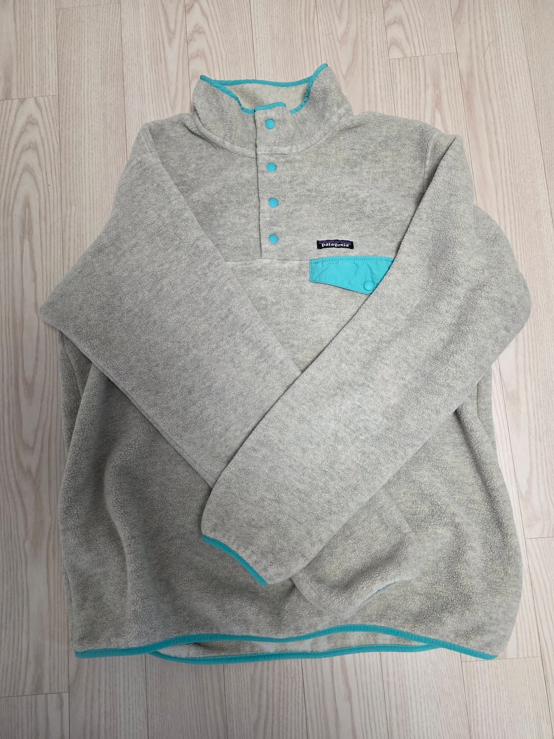 파타고니아 신칠라 라이트웨이트 오트밀/틸그린 우먼 XL 상품이미지1