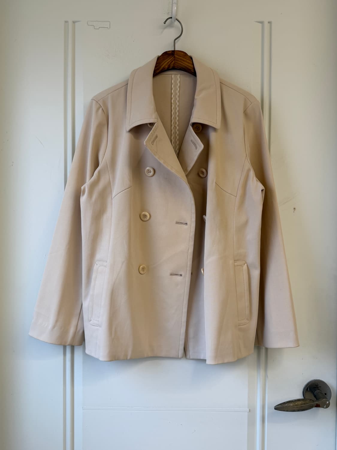 일본빈티지 크림 더블 숏자켓 상품이미지7