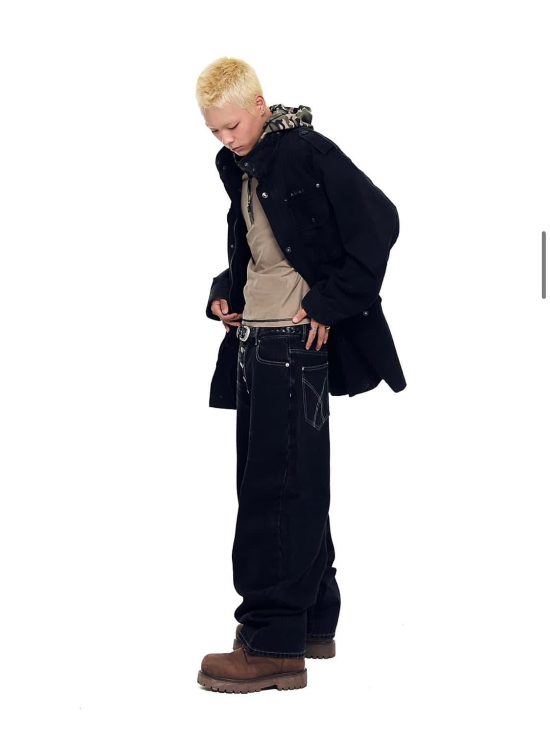 2) AAKAM 필드 자켓 블랙 2사이즈 상품이미지3