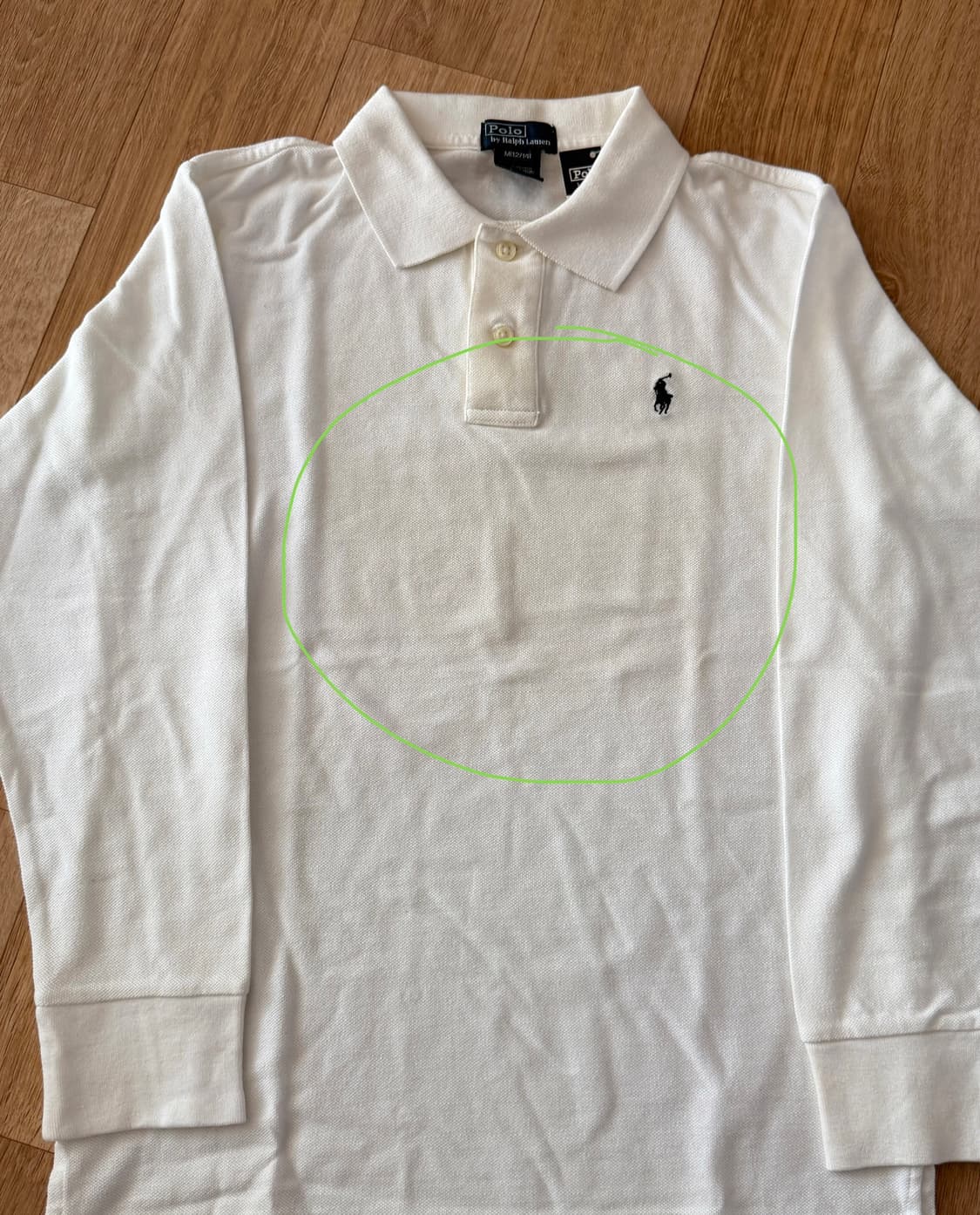 폴로 랄프로렌 보이즈 긴팔 카라티 M(12-14) 상품이미지5