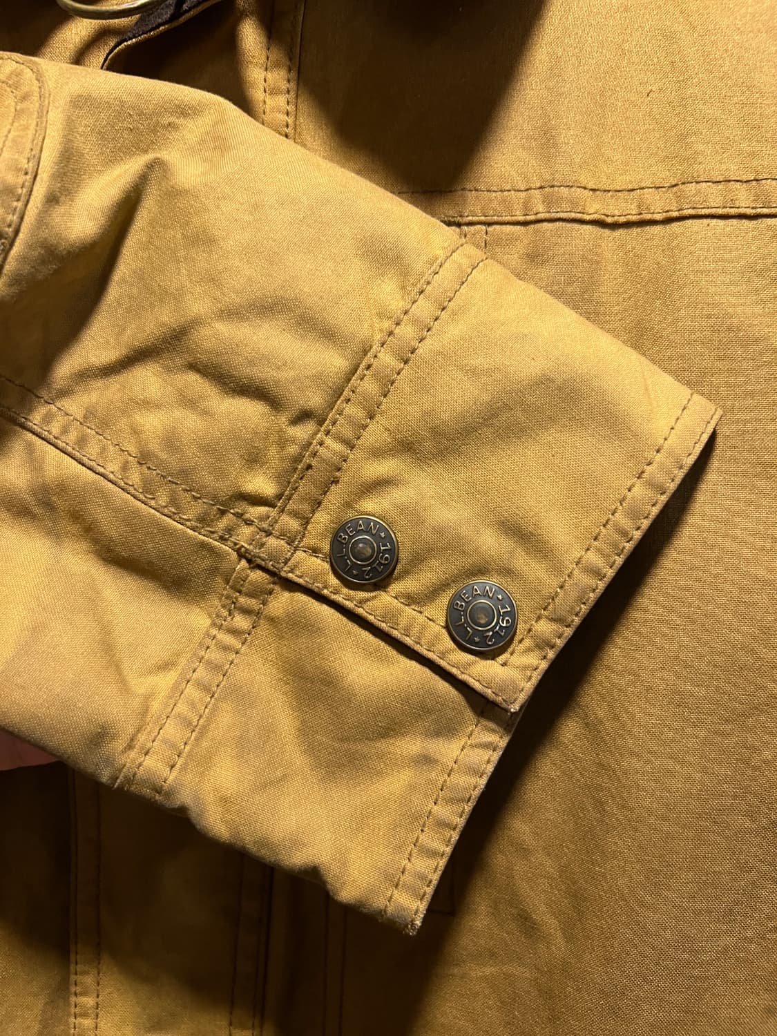 [L]L.L.Bean 엘엘빈 체크 라이닝 브라운 왁스 헌팅자켓 상품이미지4