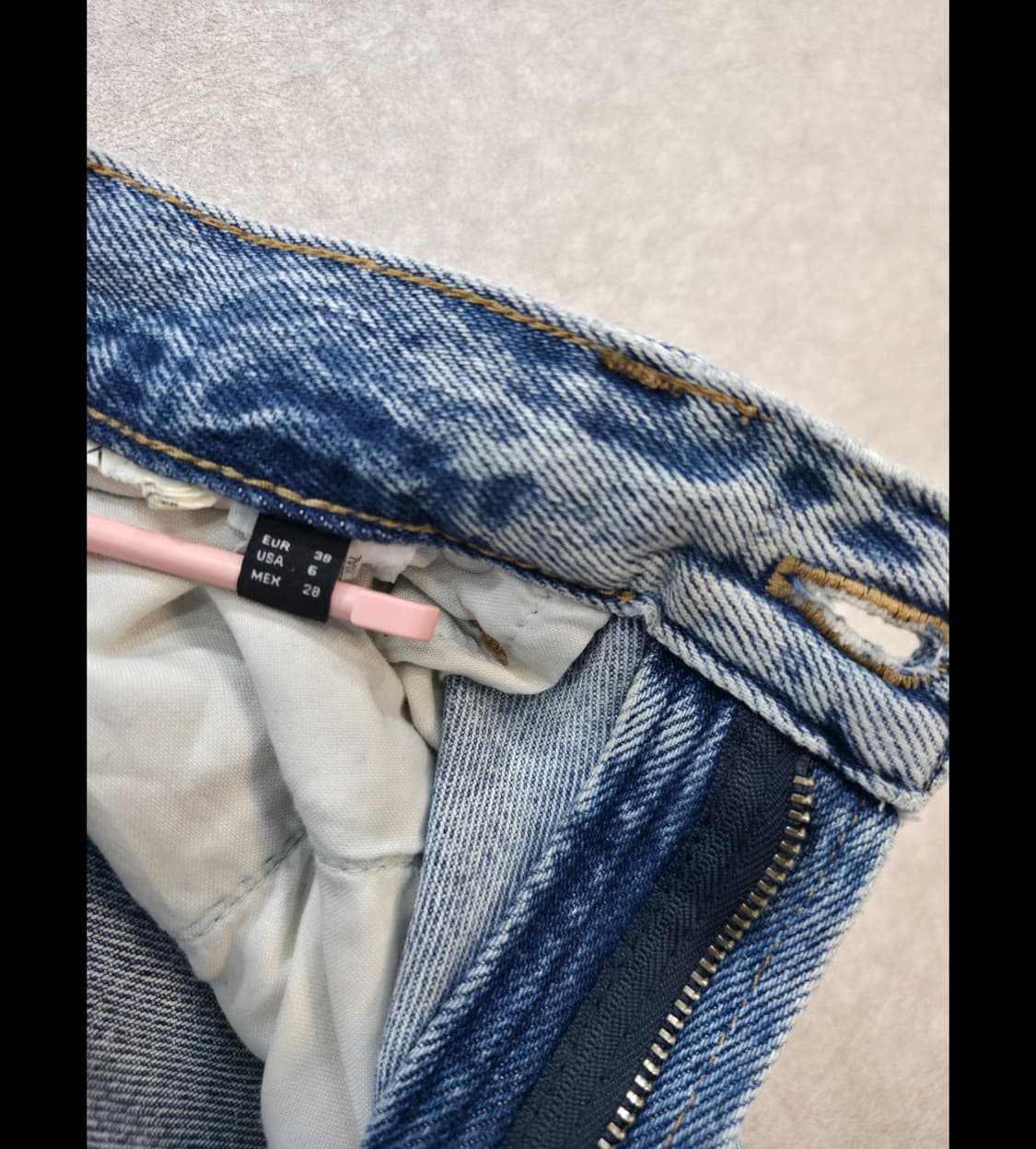 마시모두띠 연청 와이드 데님 팬츠 Massimo Dutti 상품이미지6