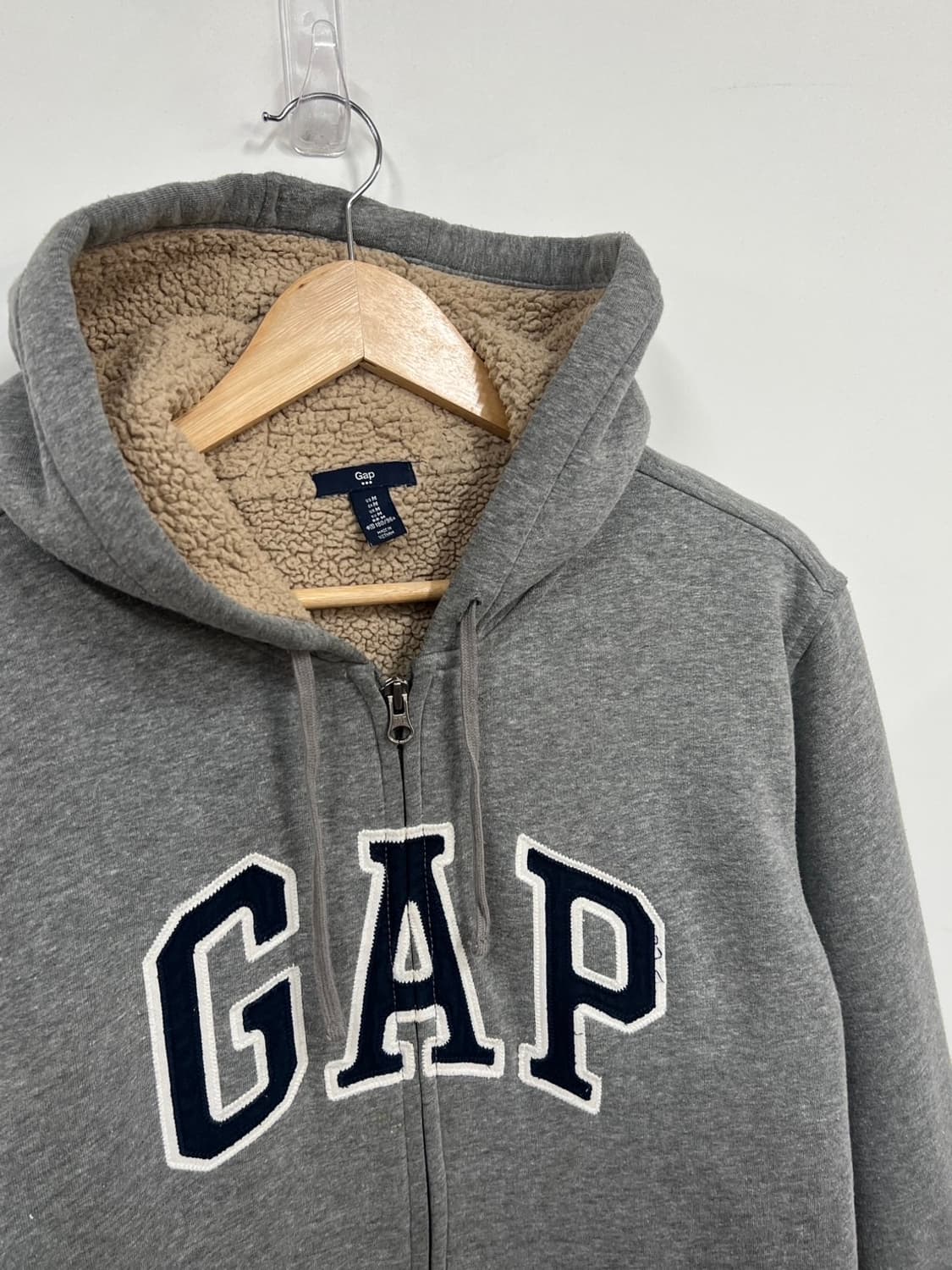 GAP 갭 쉐르파 빅로고 풀 후드집업 상품이미지2