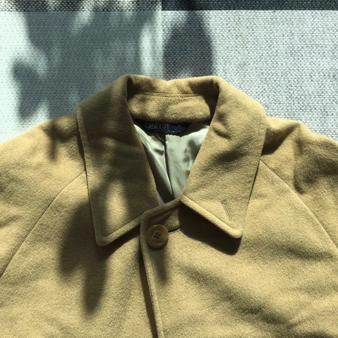 빈티지 폴로 랄프로렌 원패널 싱글 래글런 울 코트 상품이미지3