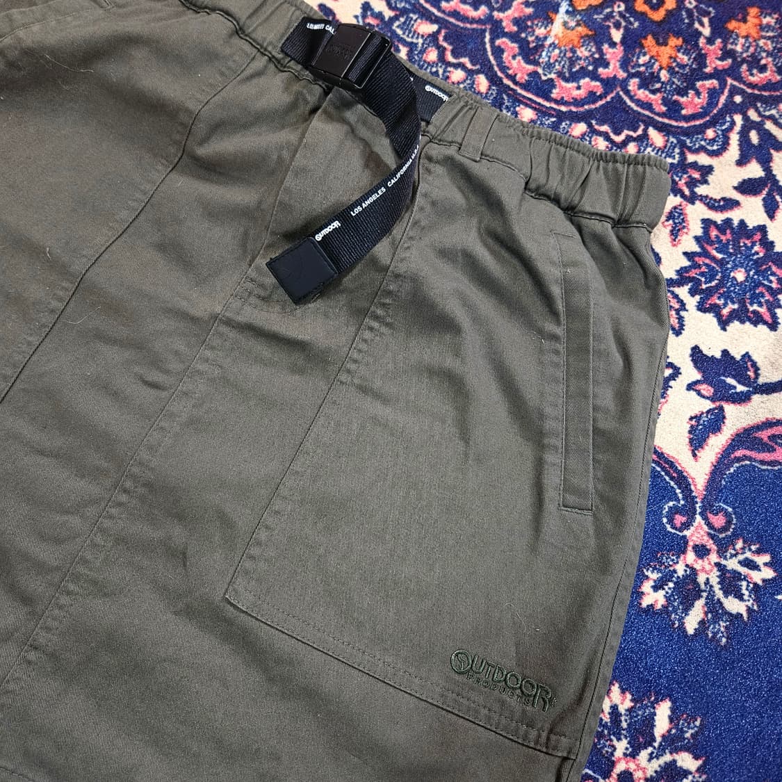 아웃도어프로덕트 A라인 벨트 카키 미니 스커트 M 상품이미지5