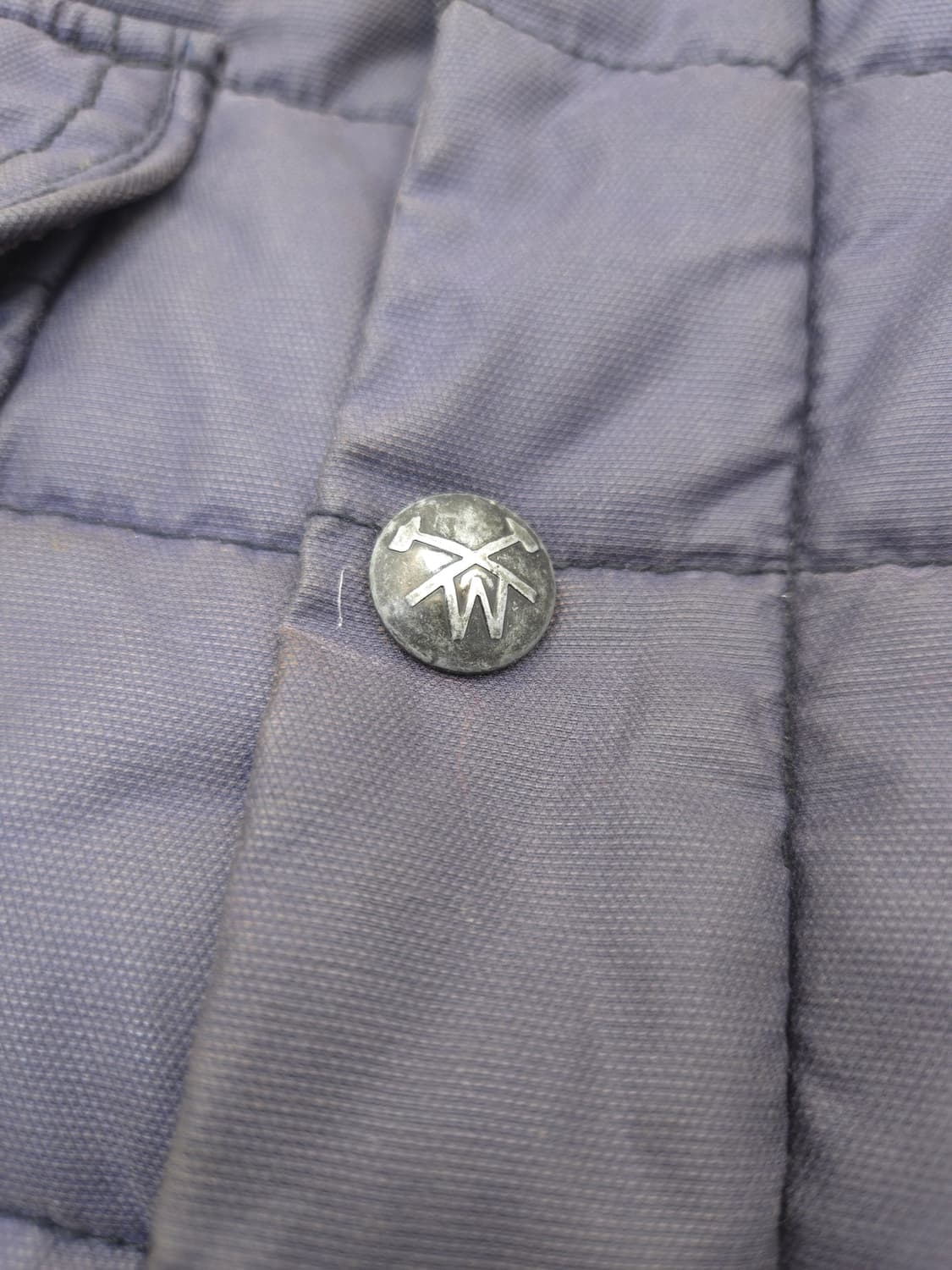 시리즈 WAXED 퀼팅 자켓 코듀로이 카라 M 네이비 상품이미지2