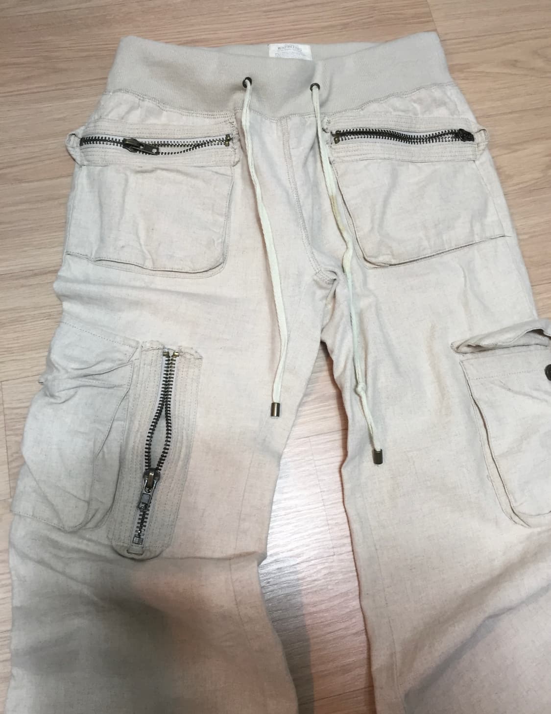 일본 빈티지 펑크 부츠컷 아이보리 팬츠 상품이미지7