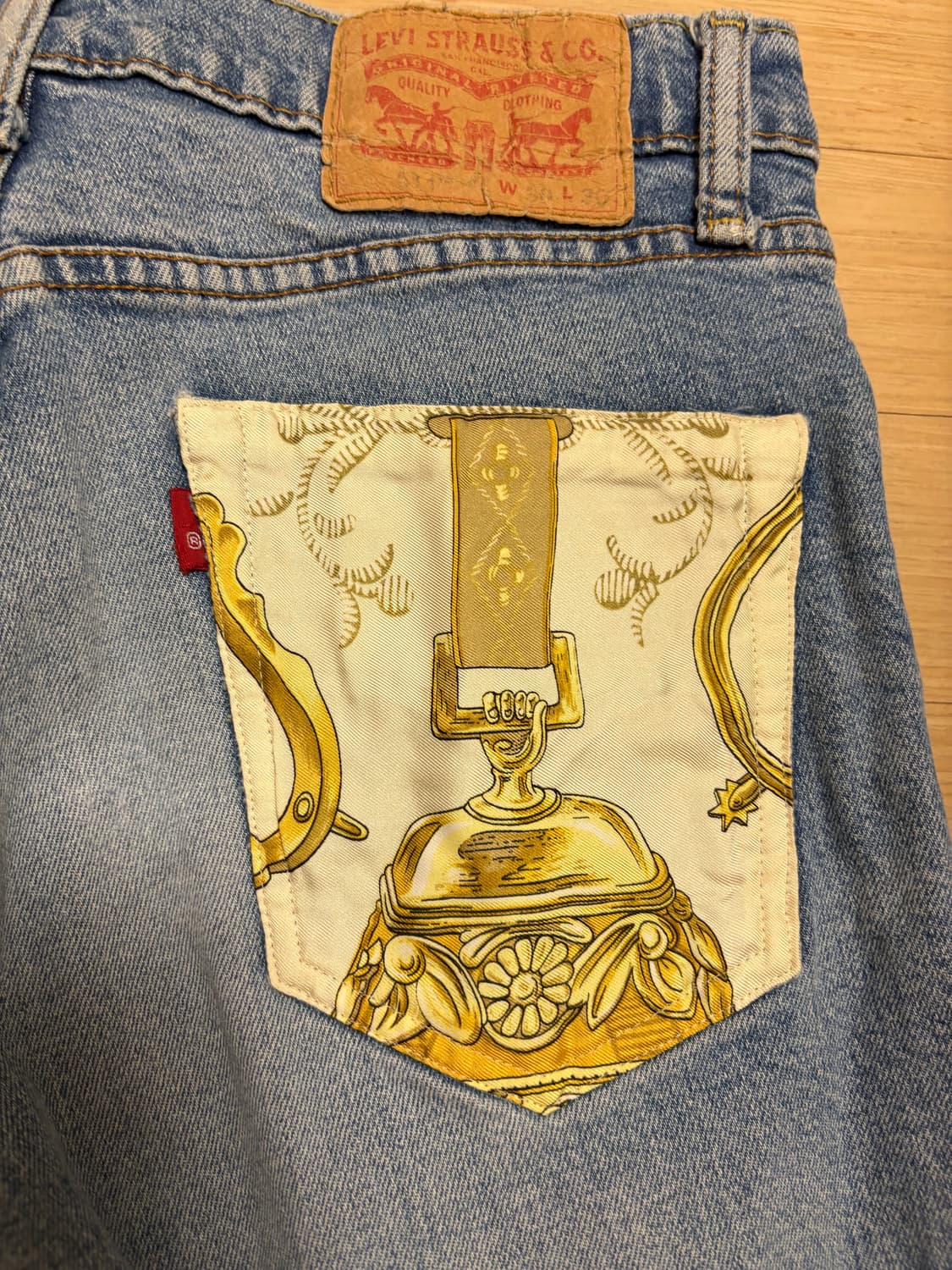 리바이스 빈티지 리폼 데님 쇼츠 상품이미지4