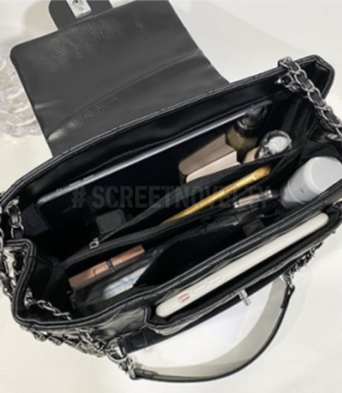 샤넬 CC로고 은장 스트랩 숄더 체인백 상품이미지10