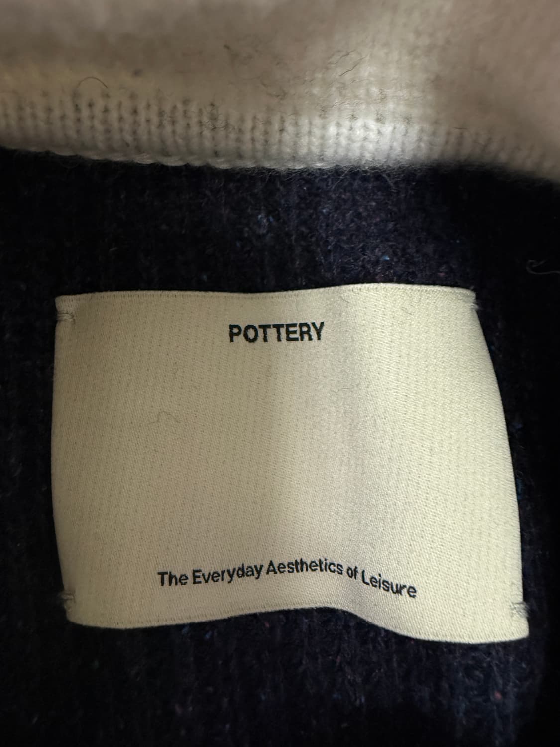 포터리 럭비 폴로 니트 네이비 남자 2사이즈(L사이즈) 상품이미지3