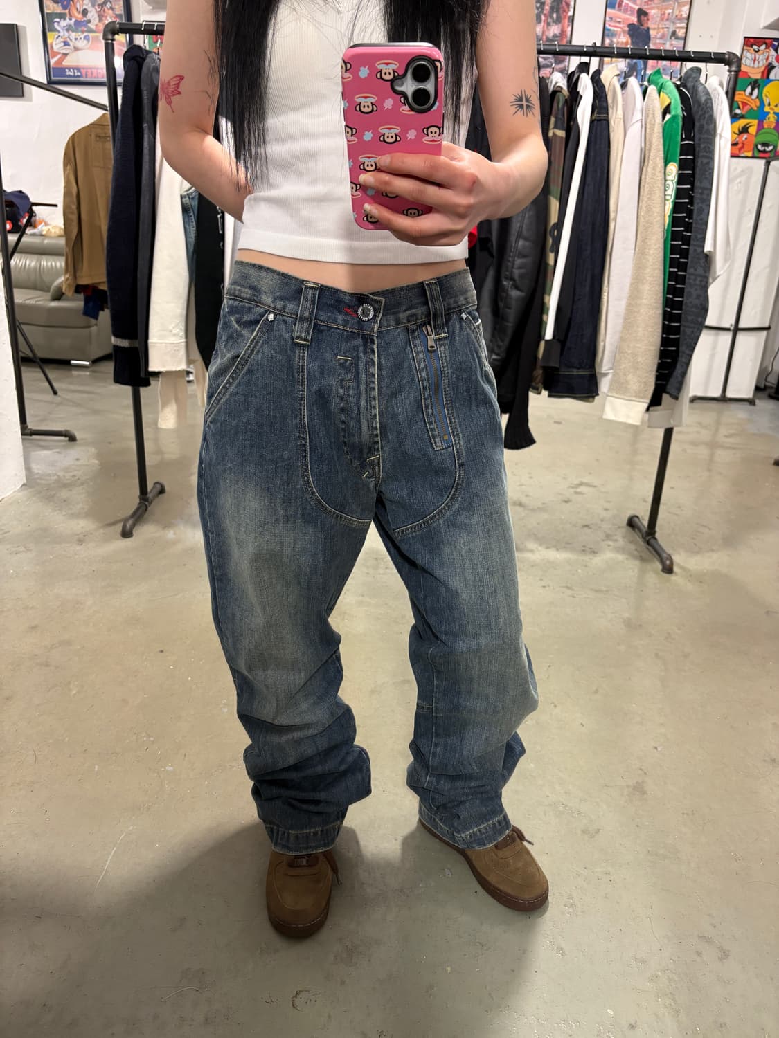 언디핏 새상품 데님팬츠 상품이미지2