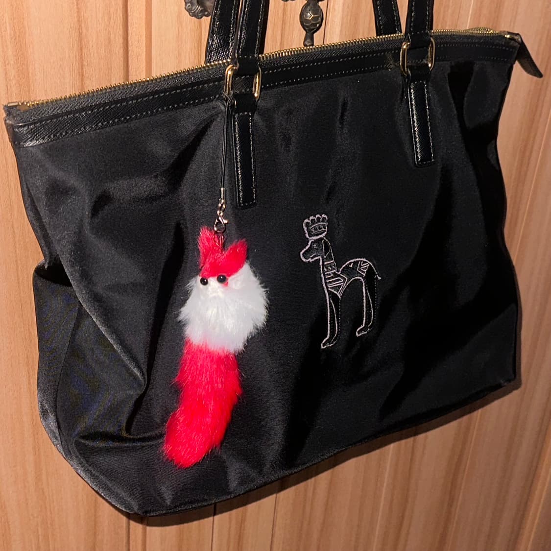 해지스 Hazzys 시그니처 강아지 숄더백 y2k 블랙 다크 긱시크 상품이미지2