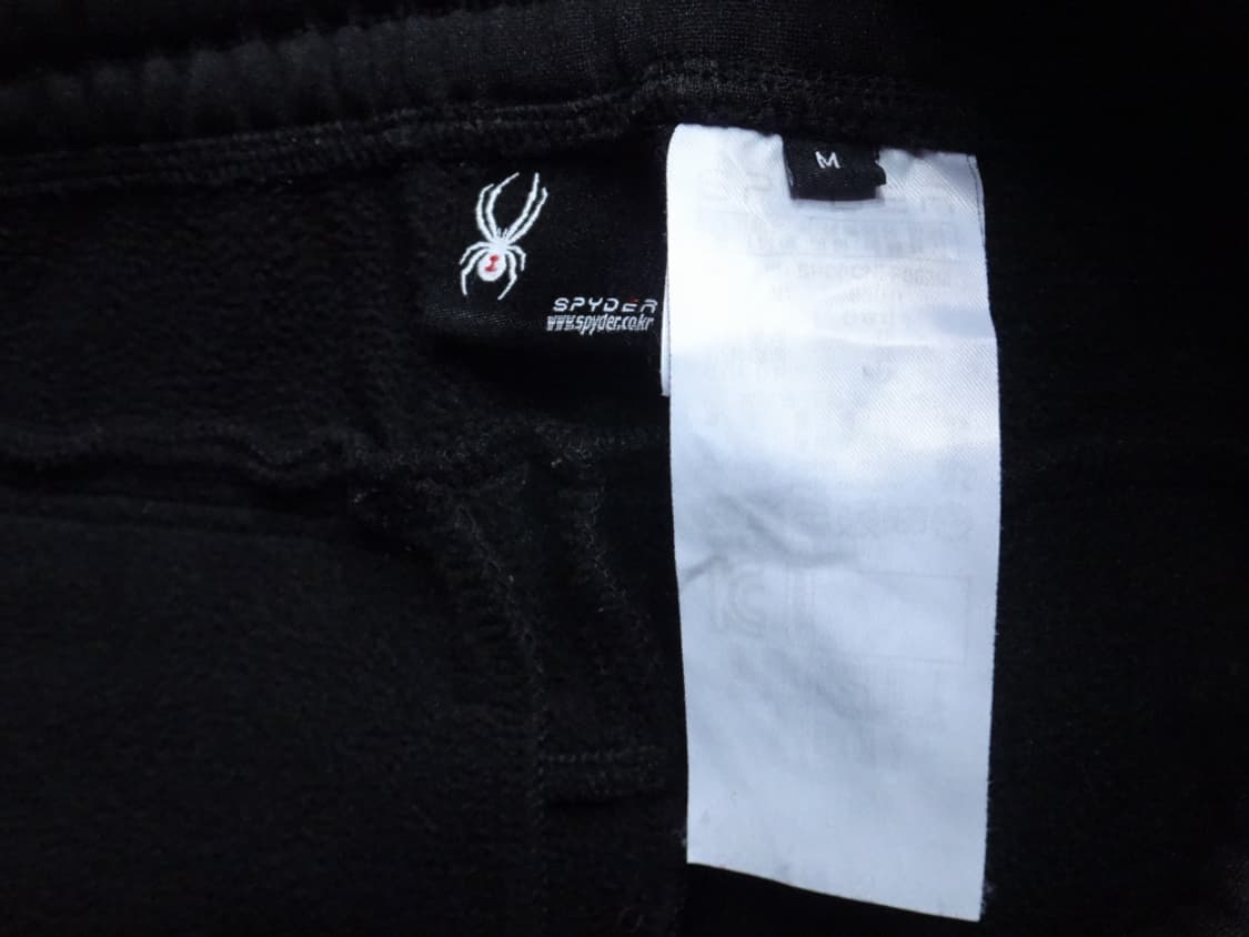(M/85cm) 스파이더 에센셜 트레이닝 기모 팬츠 블랙 상품이미지9