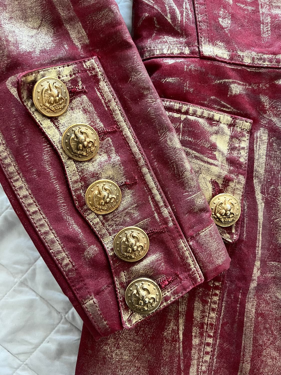 Balmain 2010 Gold-brush Napoleon coat 36 상품이미지4