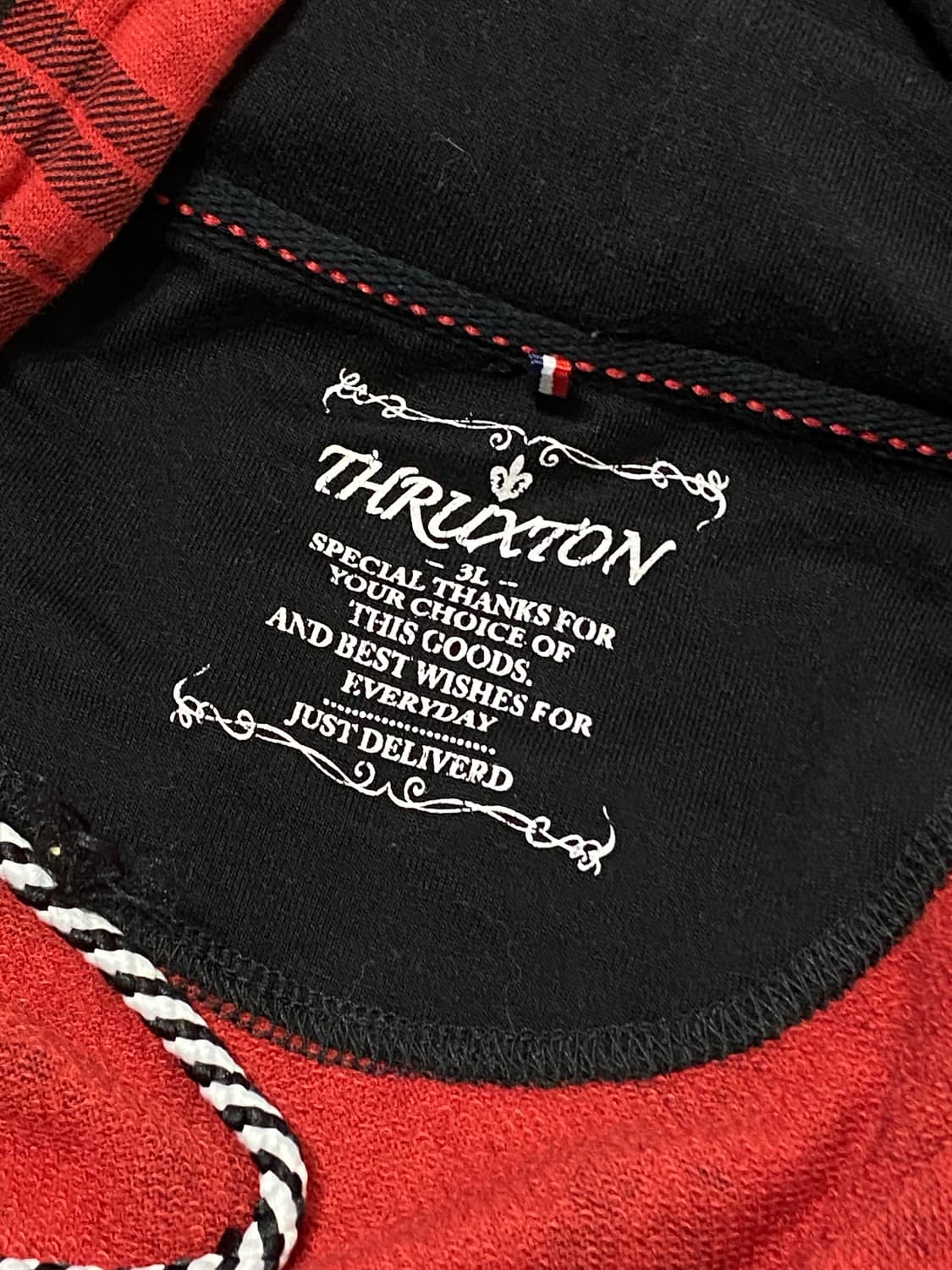 Thruxton 타탄체크 반팔후드집업 상품이미지6