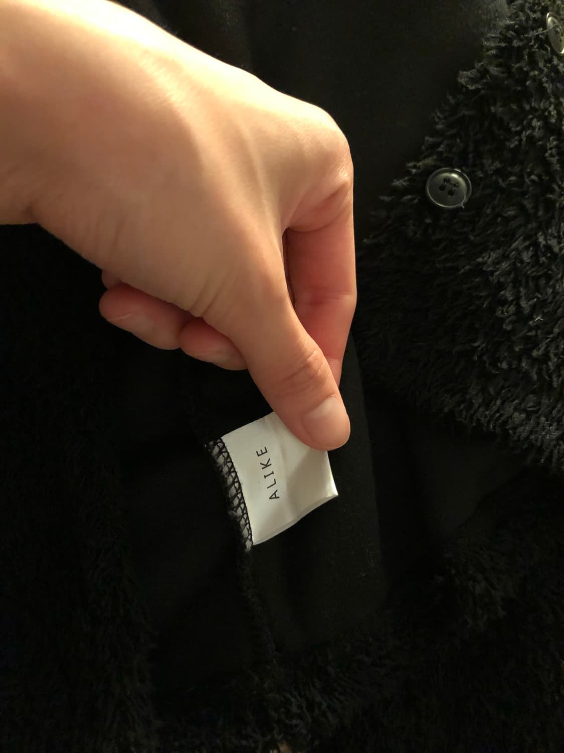 블랙 앙고라 크롭 가디건 베스트 셋업 상품이미지6