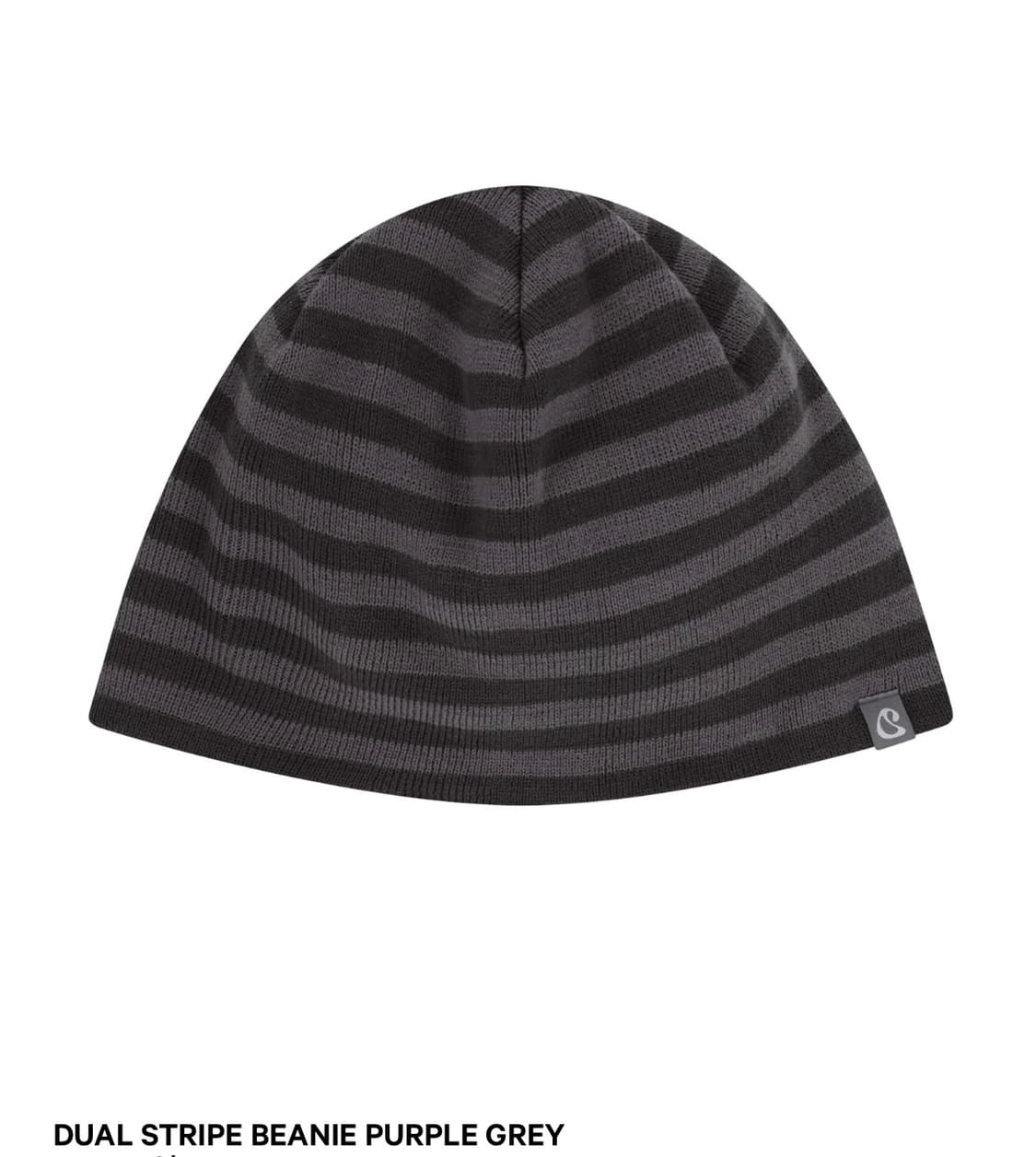 코이세이오 비니 DUAL STRIPE BEANIE PURPLE GREY 상품이미지1