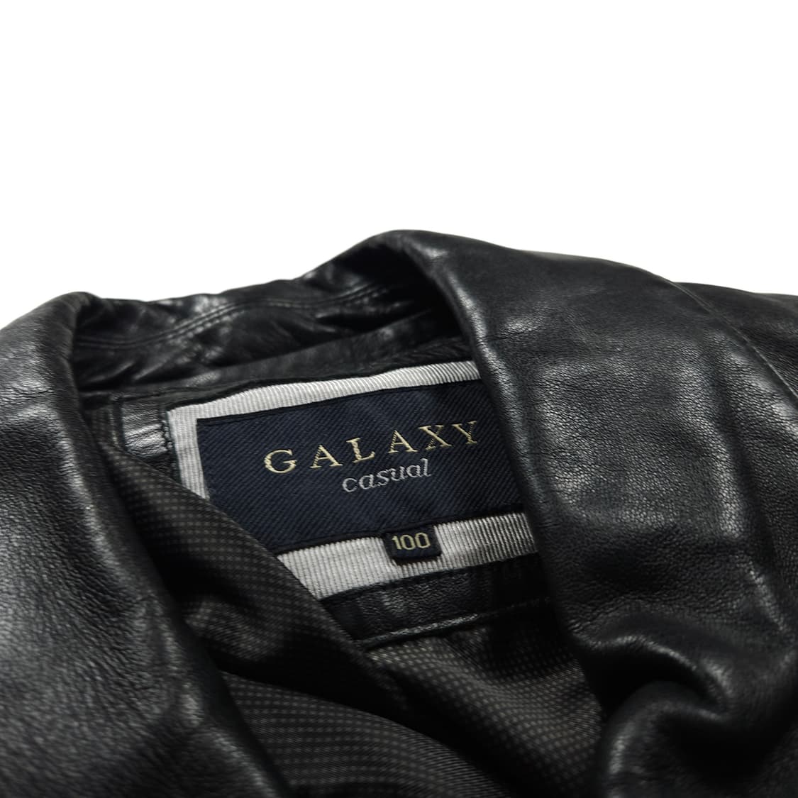 GALAXY 램스킨 블랙 레더 봄버 자켓 (L) 상품이미지6