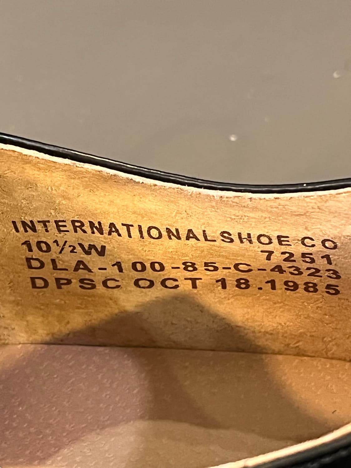 미해군 서비스 슈즈 (블랙 레더 / 1985 컨트랙트) 상품이미지6