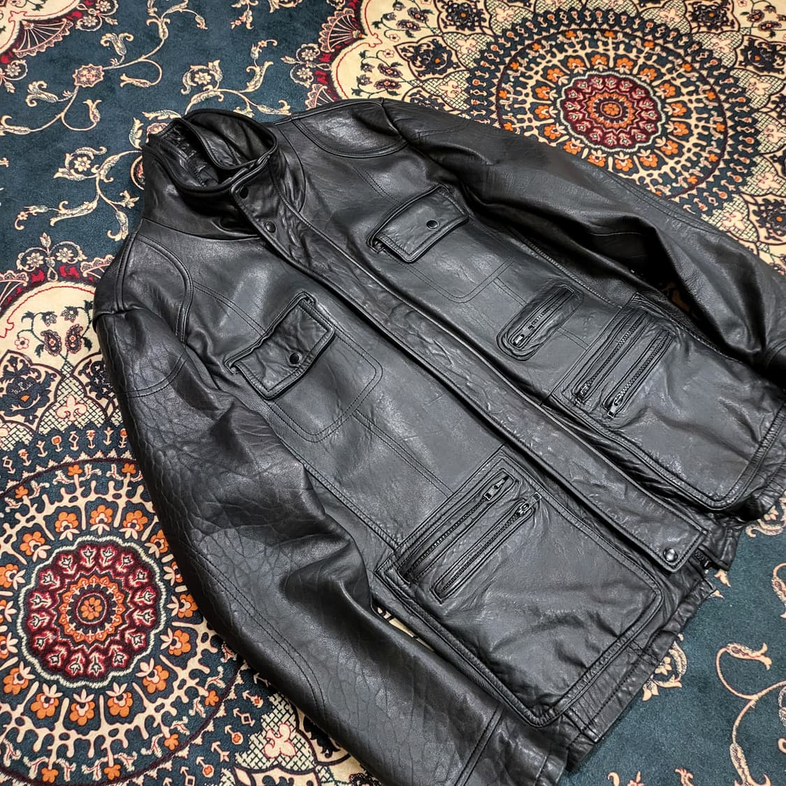 레더 바이커 자켓 (M) 상품이미지3