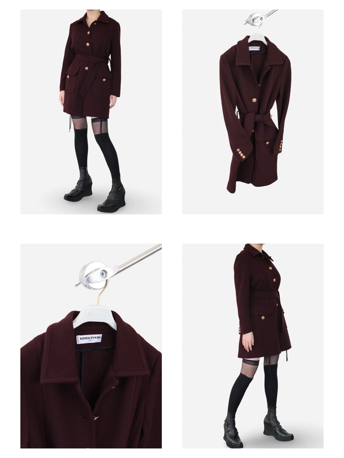 Sonia Rykiel Wool Belted Coat 상품이미지1