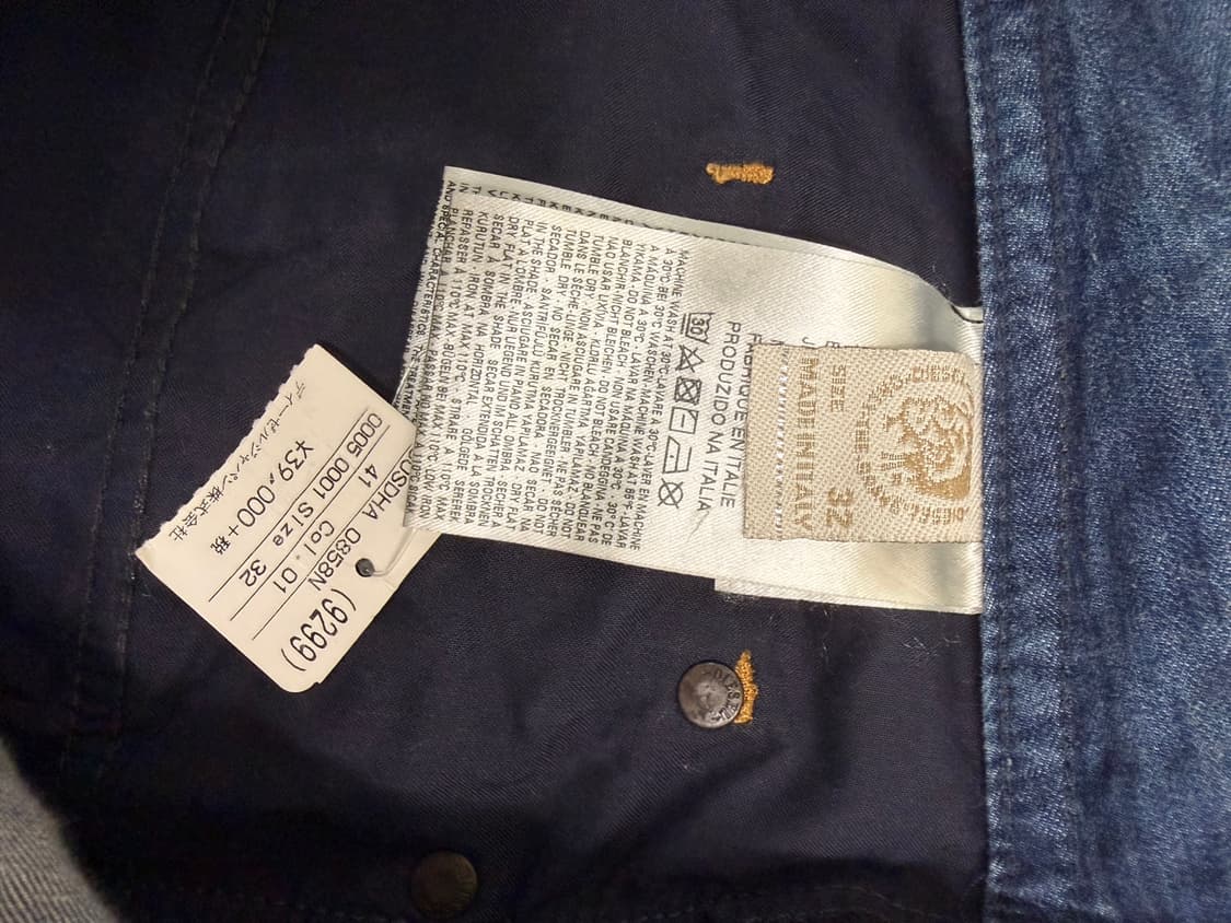 디젤 한정판 블루아이콘 버스터 32/30 MADE IN ITALY 상품이미지4