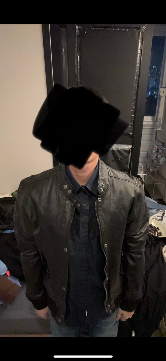 디젤 지퍼디테일 레더자켓 상품이미지2